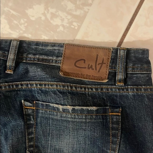 Cult of Individuality Blue Relaxed Distressed Jeans - Picture 5 of 6